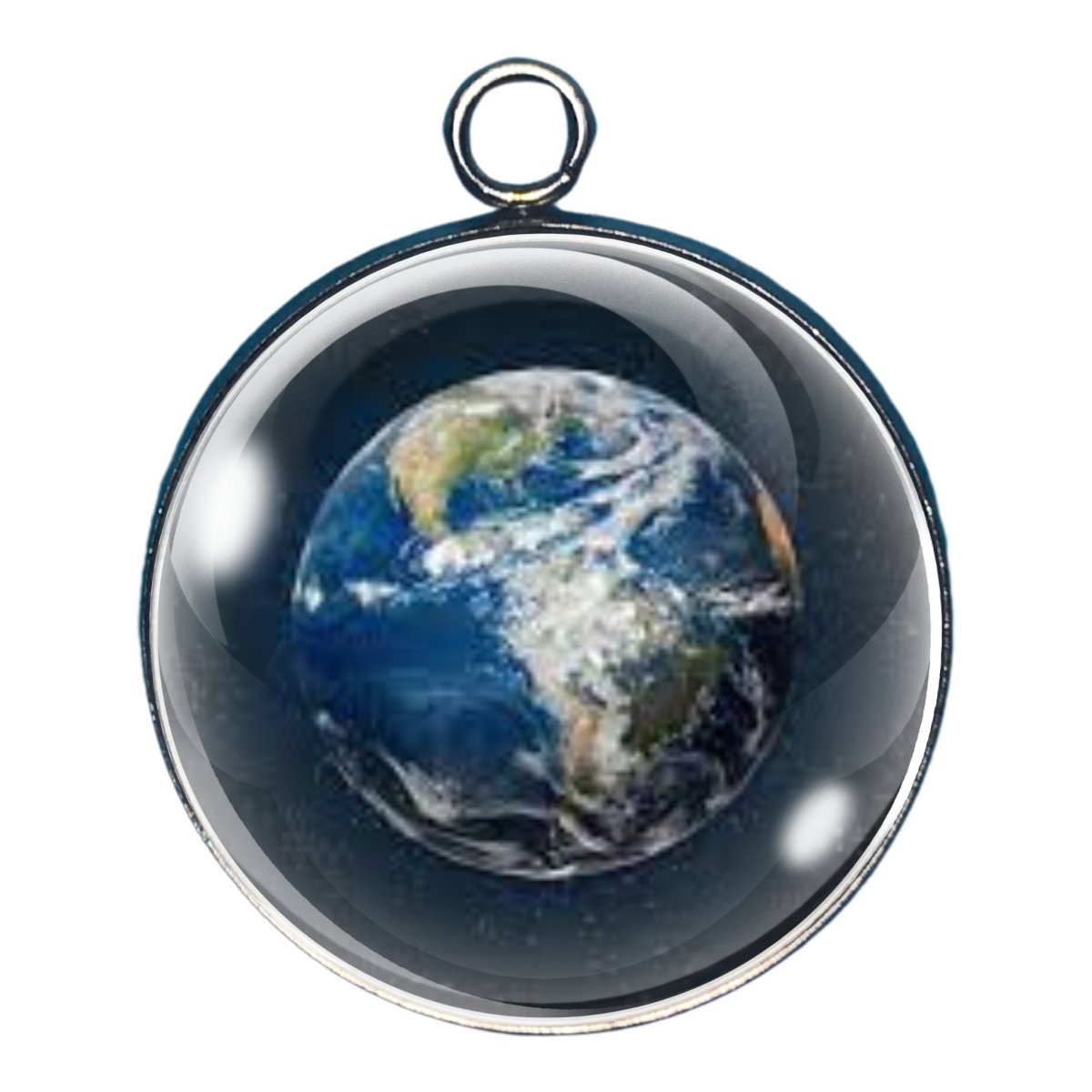 Charm depicting the earth as viewed from space