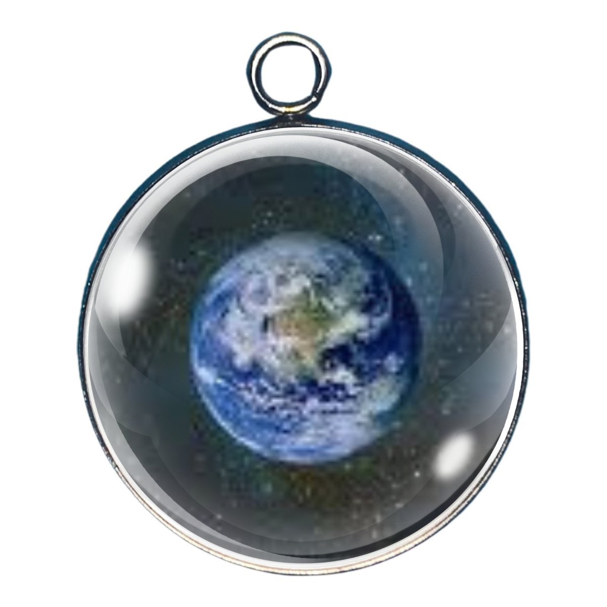 Charm depicting the earth as viewed from space