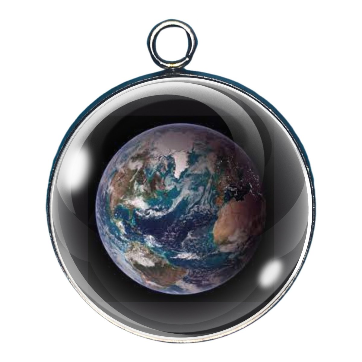 Charm depicting the earth as viewed from space