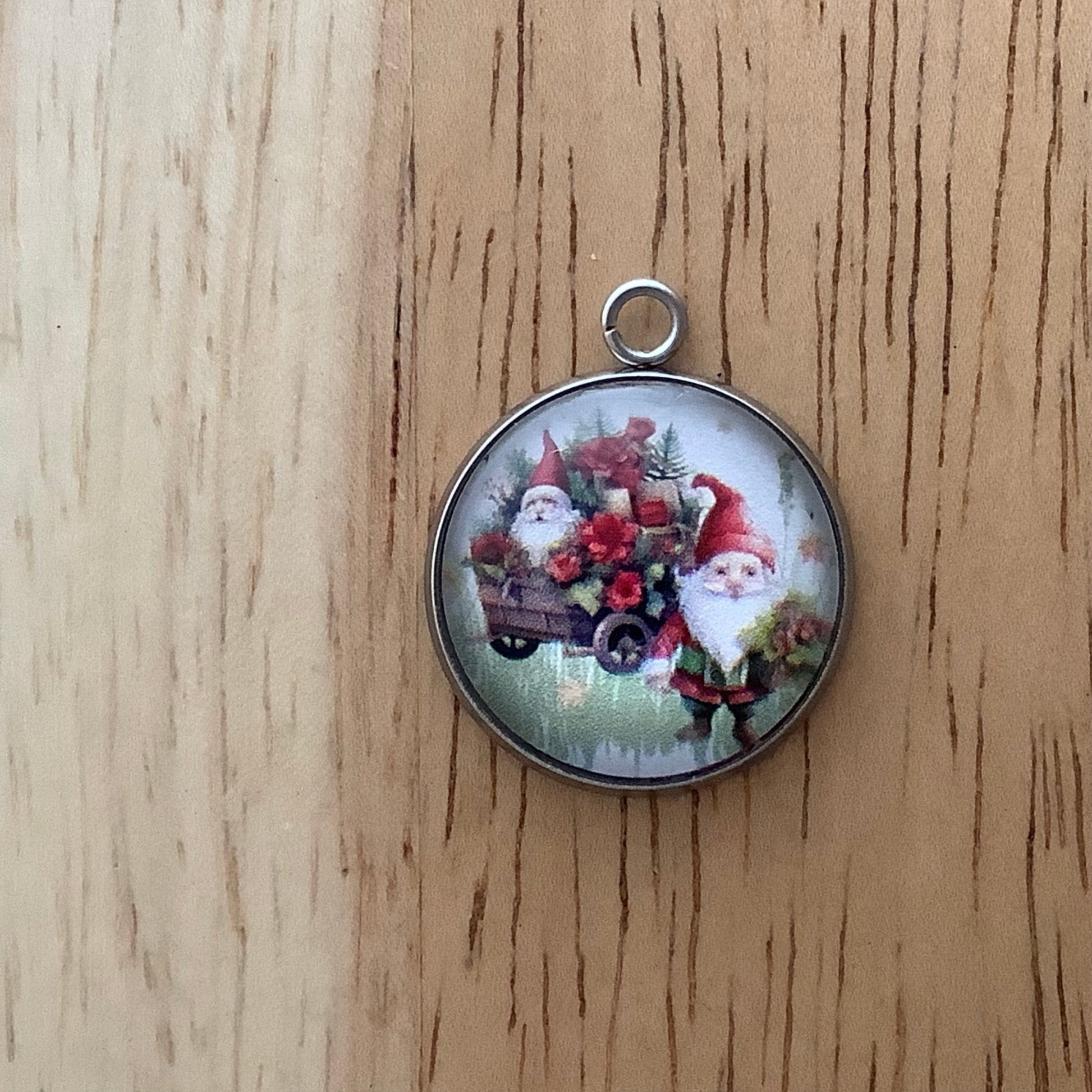 Elves Christmas Glass Cabochon Charms - ILikeWorms