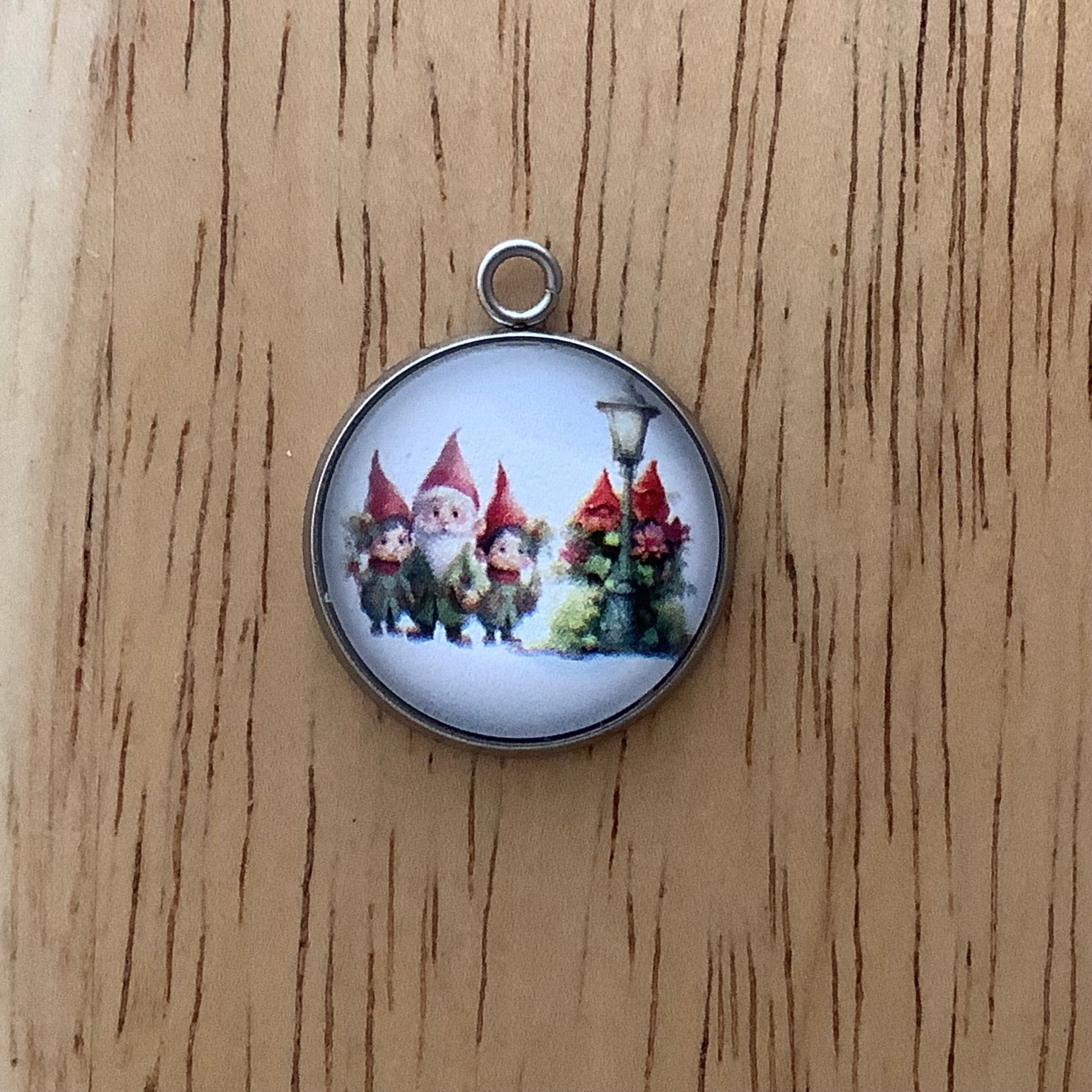 Elves Christmas Glass Cabochon Charms - ILikeWorms