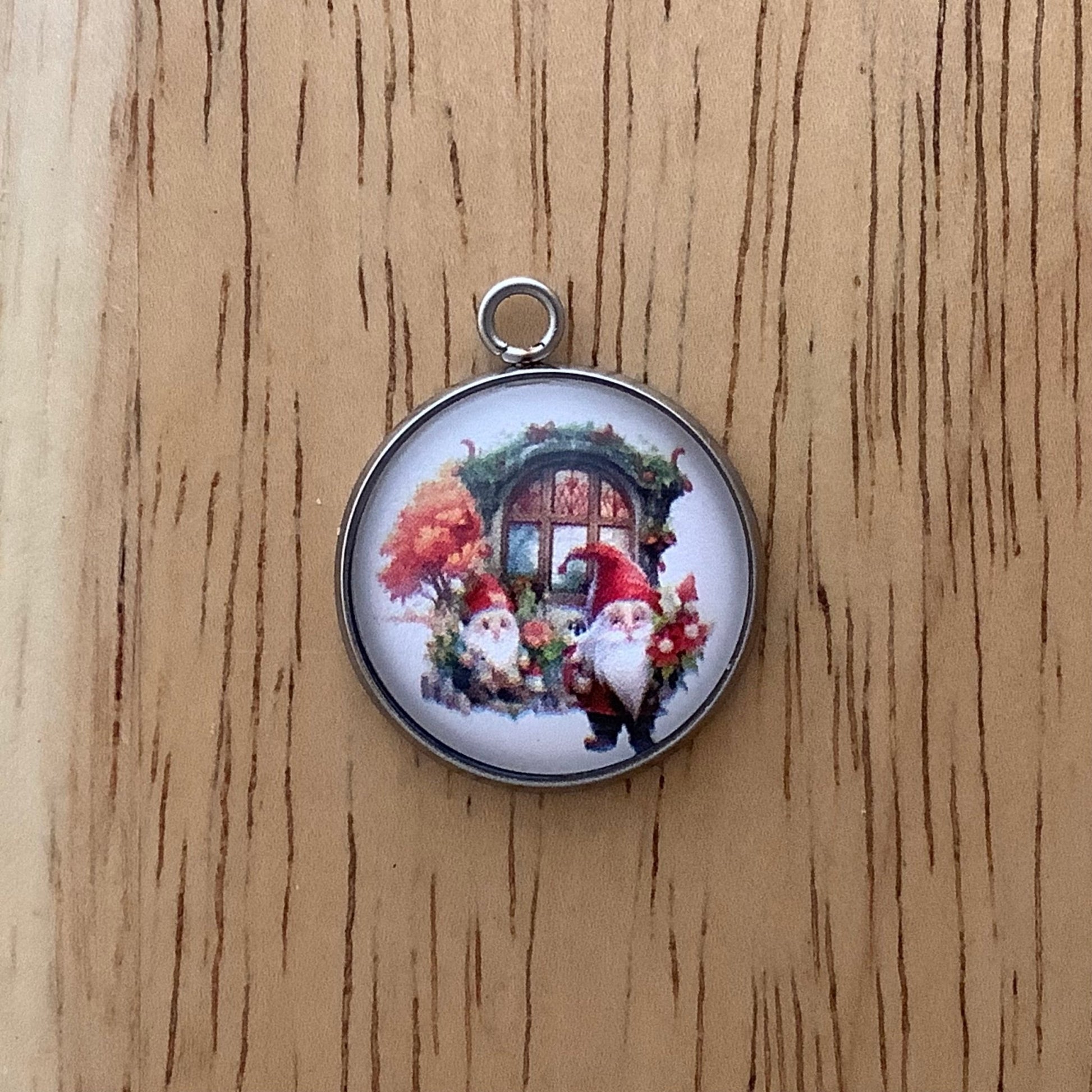 Elves Christmas Glass Cabochon Charms - ILikeWorms