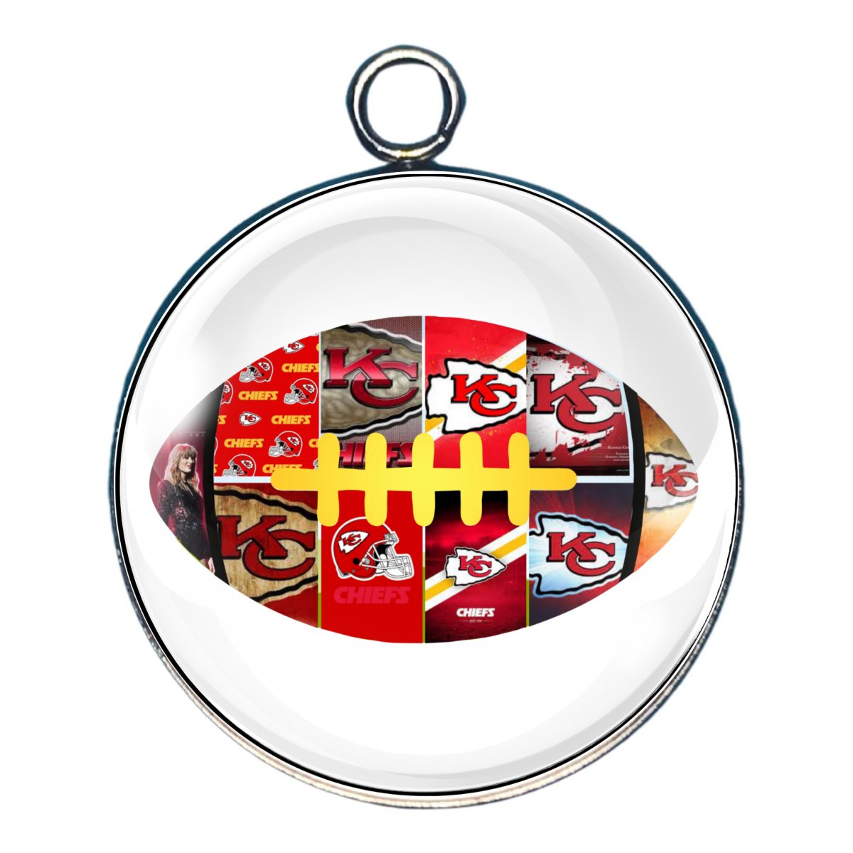 Charm depicting  various team logos