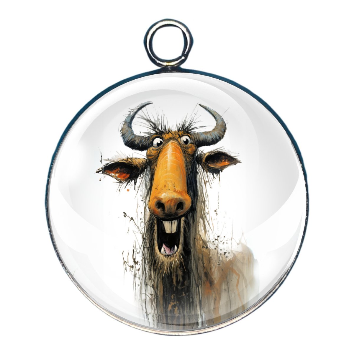 Funny Safari Animals Glass Cabochon Charms