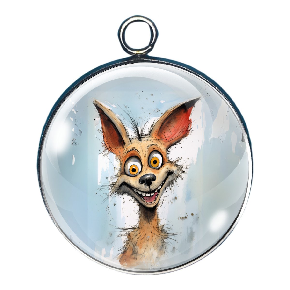 Funny Safari Animals Glass Cabochon Charms