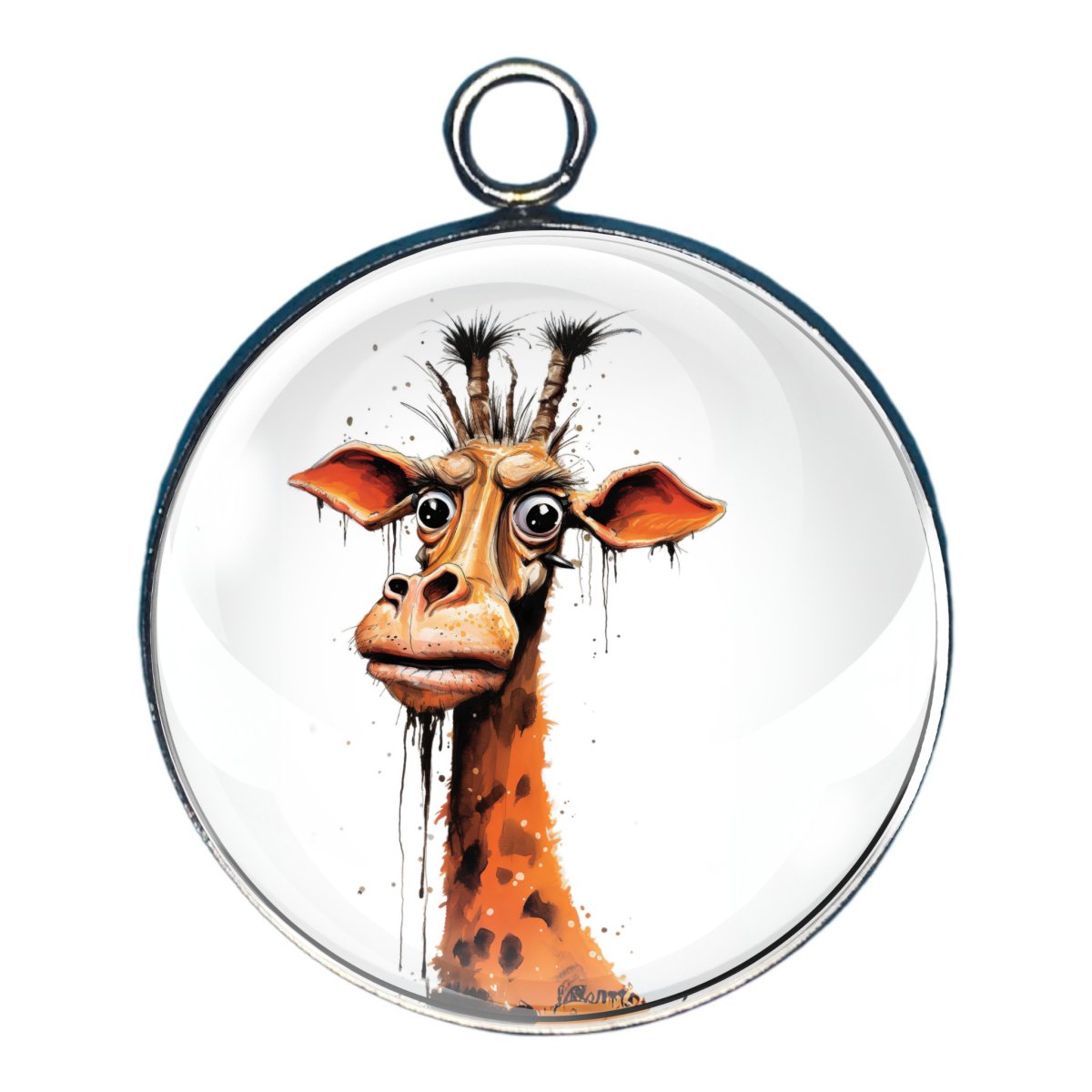 Funny Safari Animals Glass Cabochon Charms