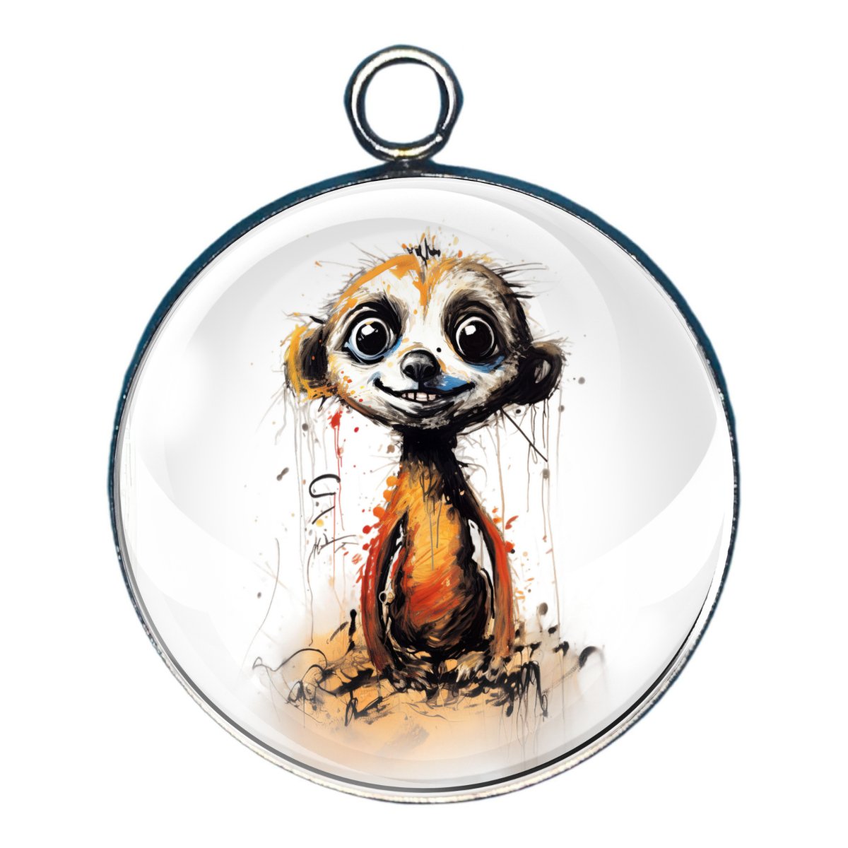 Funny Safari Animals Glass Cabochon Charms