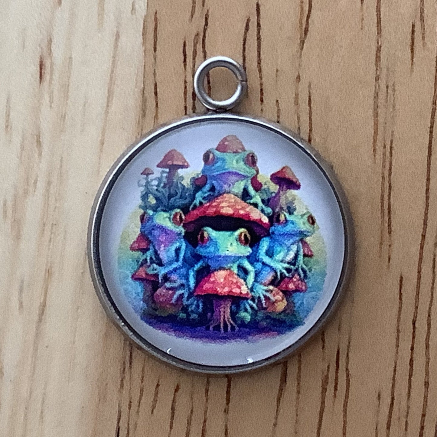 Hippie Weed and Mushroom Charms, Glass Cabochon Charms for making jewelry - ILikeWorms