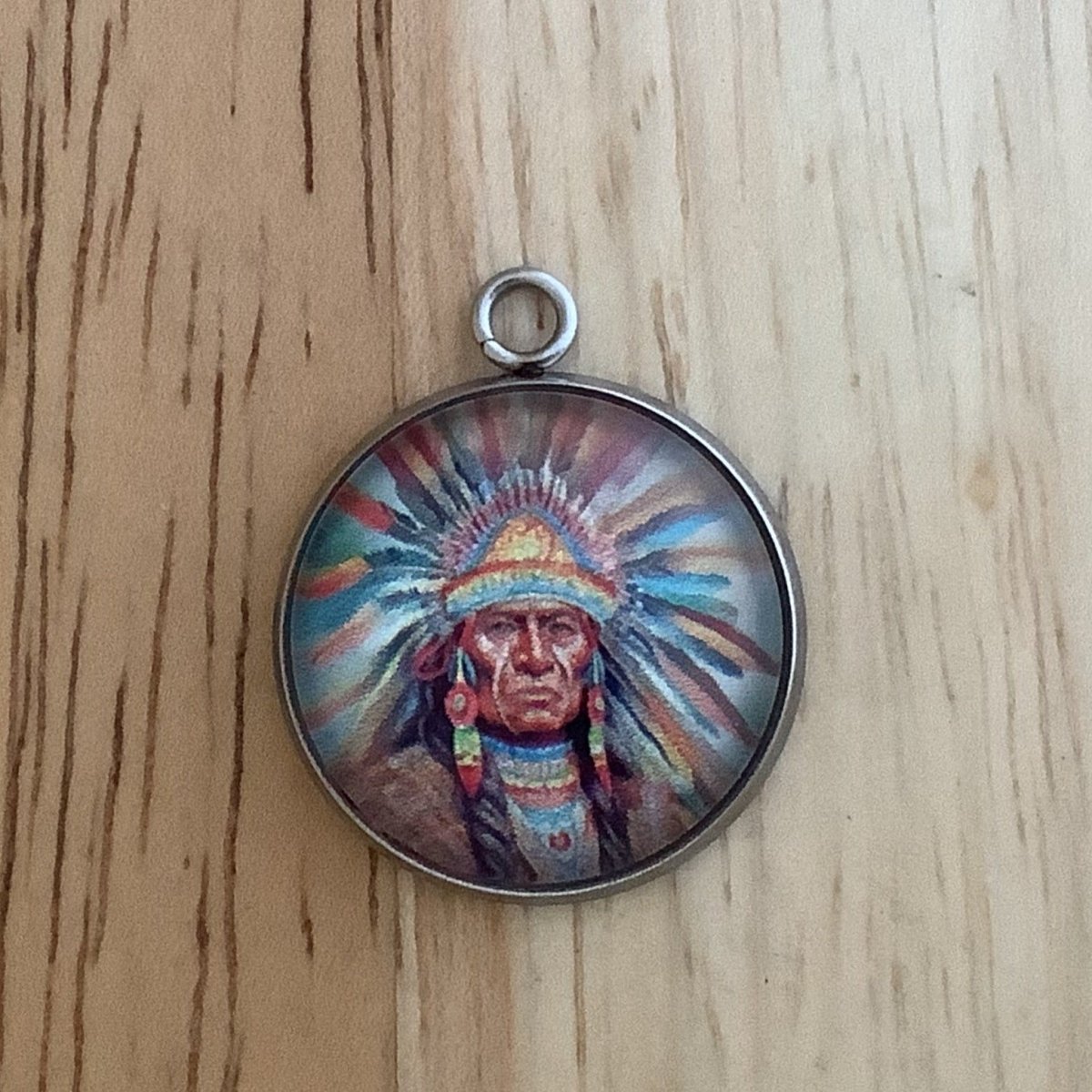 older warrior chief with  headdress