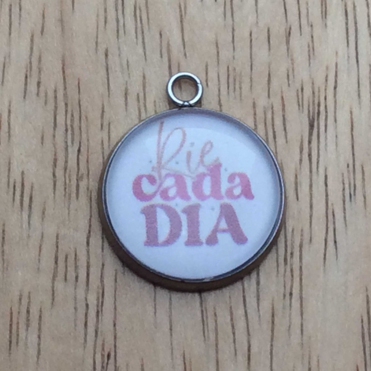 latina motivational glass cabochon charm