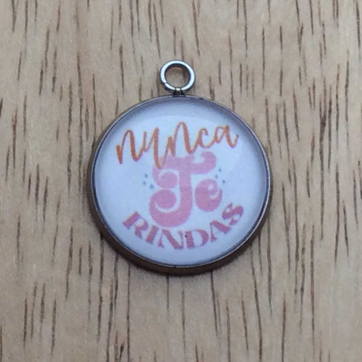 latina motivational glass cabochon charm