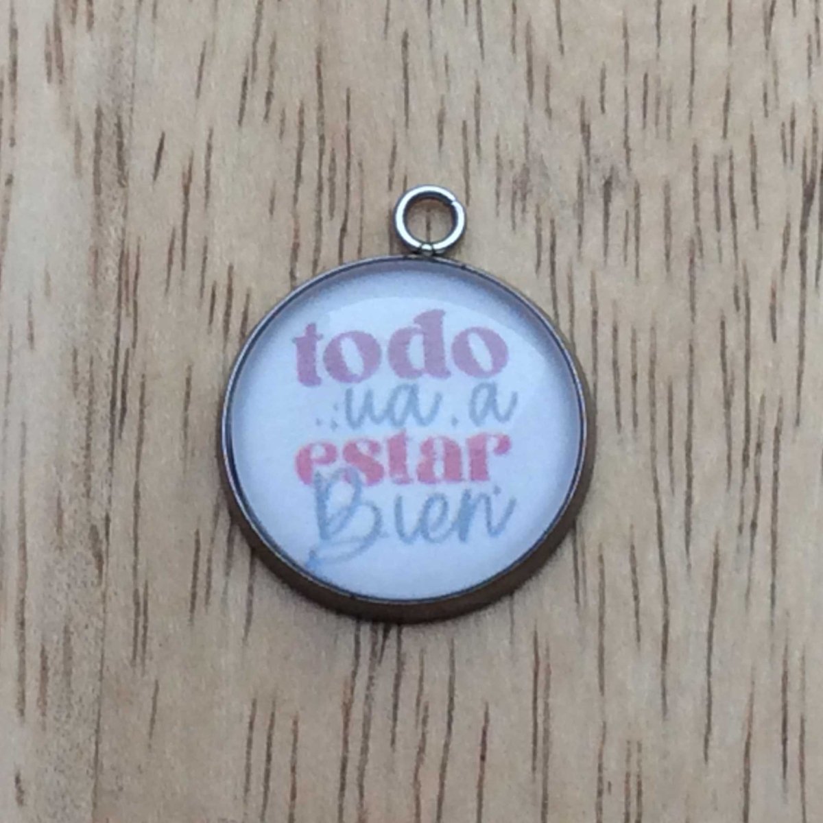 latina motivational glass cabochon charm