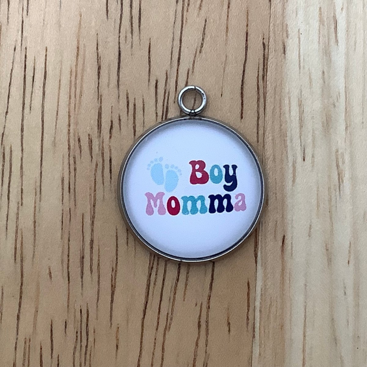 Mothers Day Retro Style Glass Cabochon Charms, Jewelry Making Charms