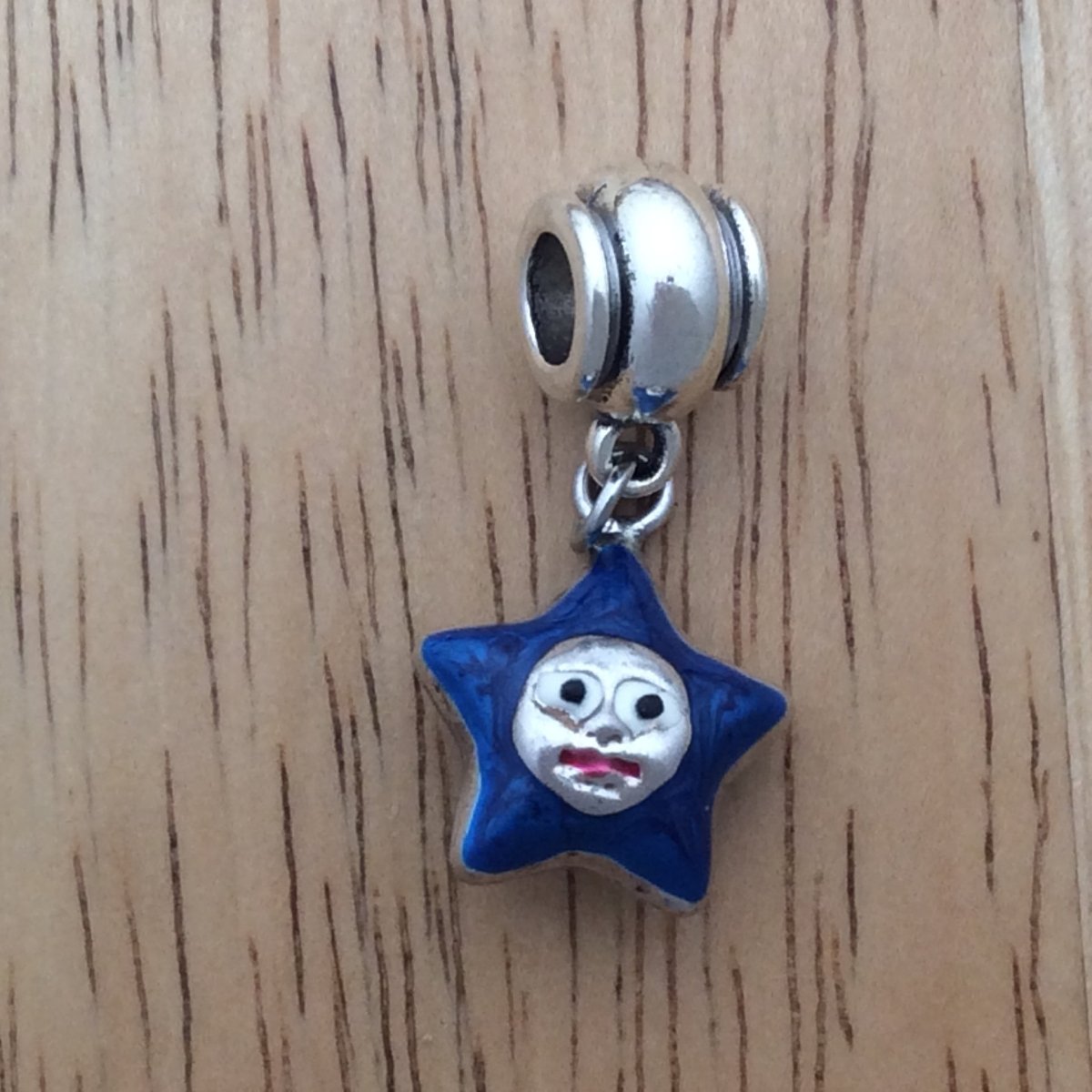 slider bead with a Blue star charm