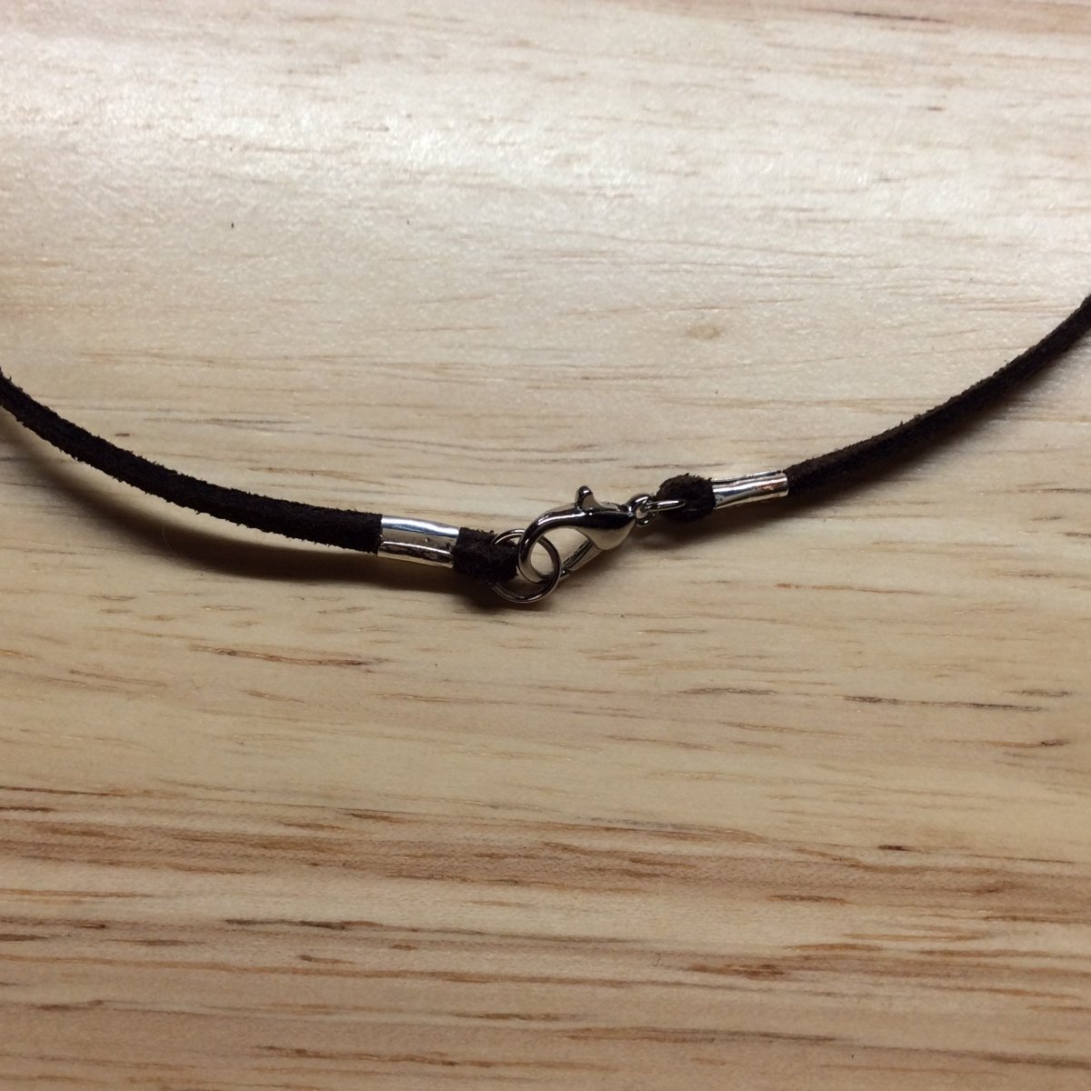 lobster claw clasp enclosure for the leather cord necklace