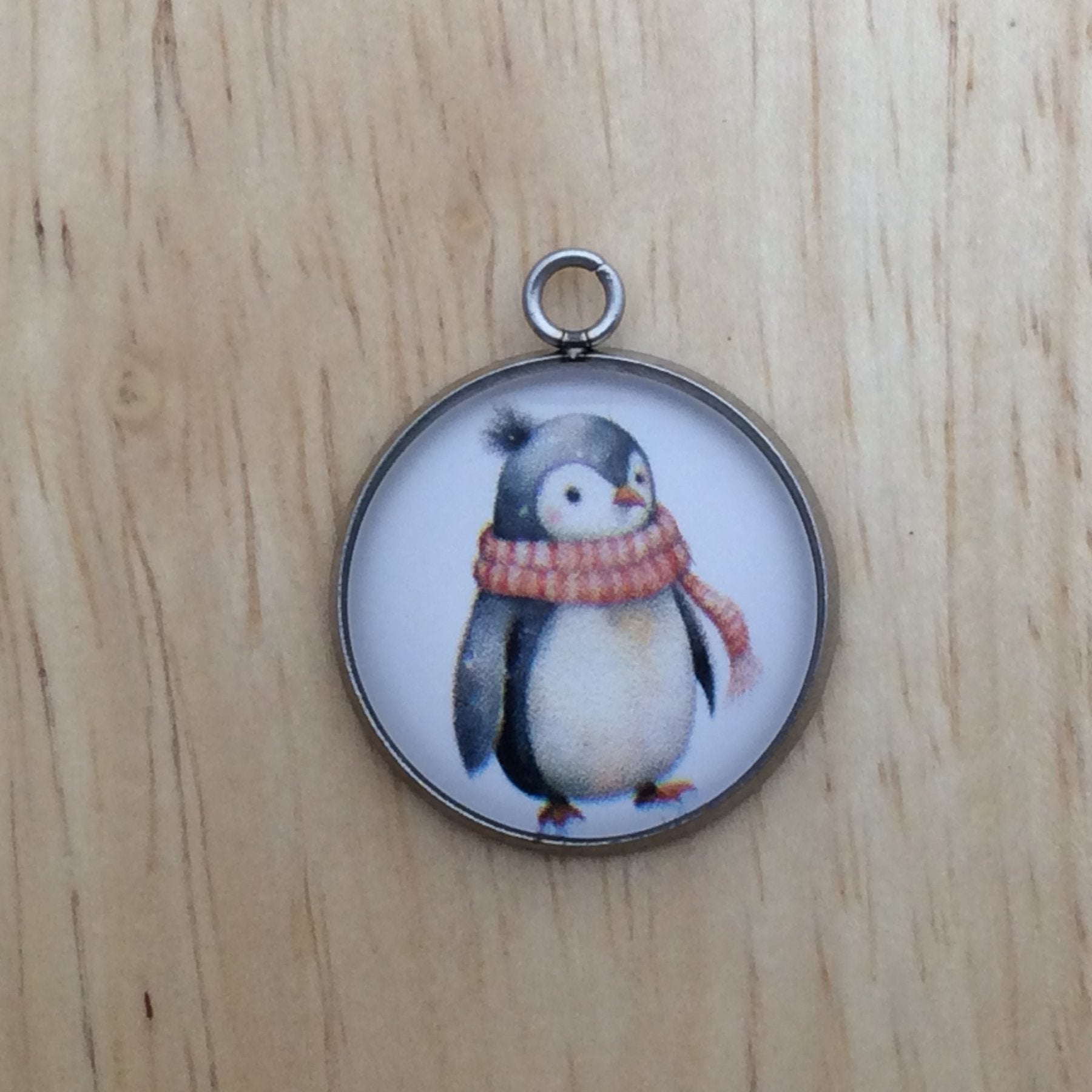 Penguin Glass Cabochon Charms - ILikeWorms