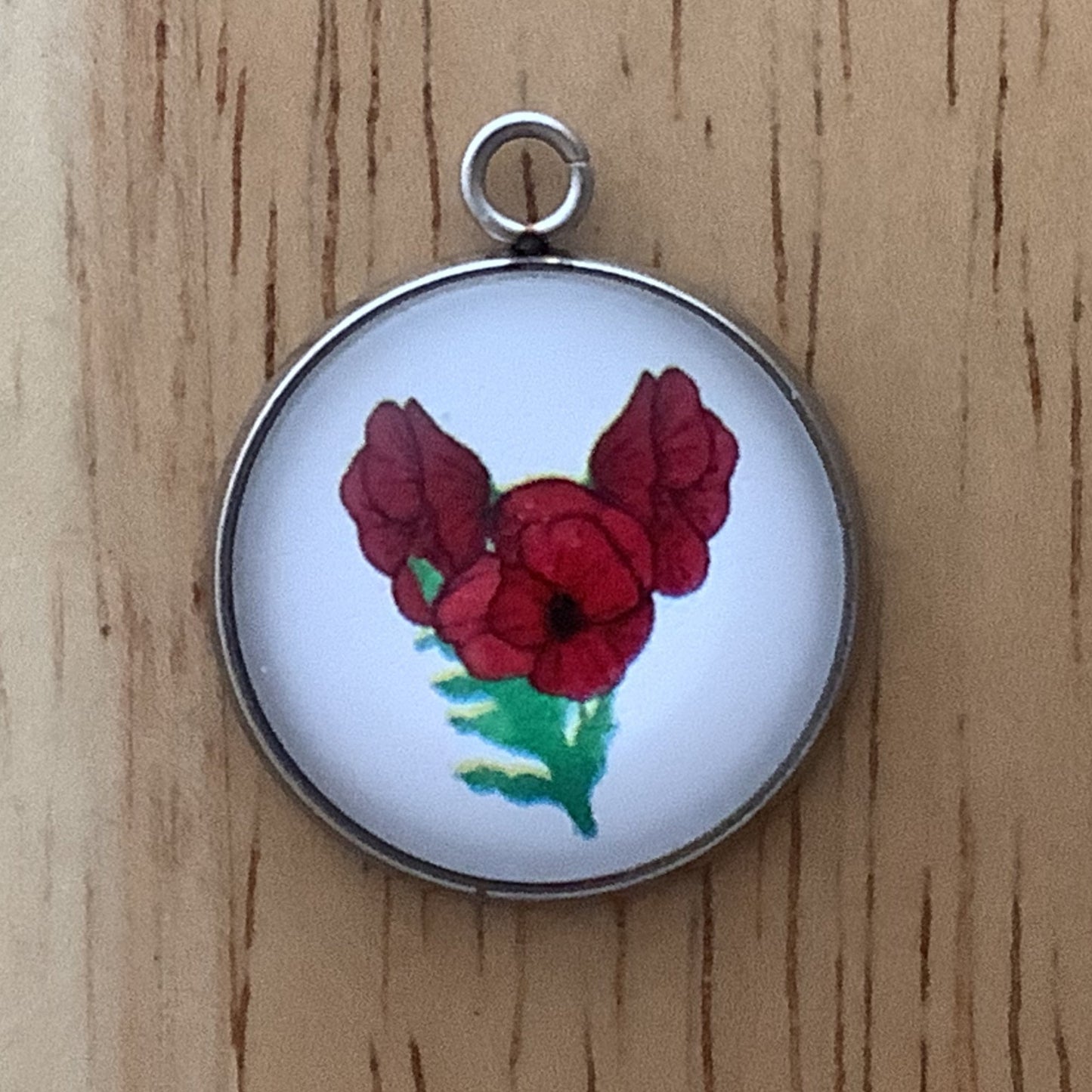 Poppy Flower Charms, November 11th, Day of Remembrance Charms - ILikeWorms