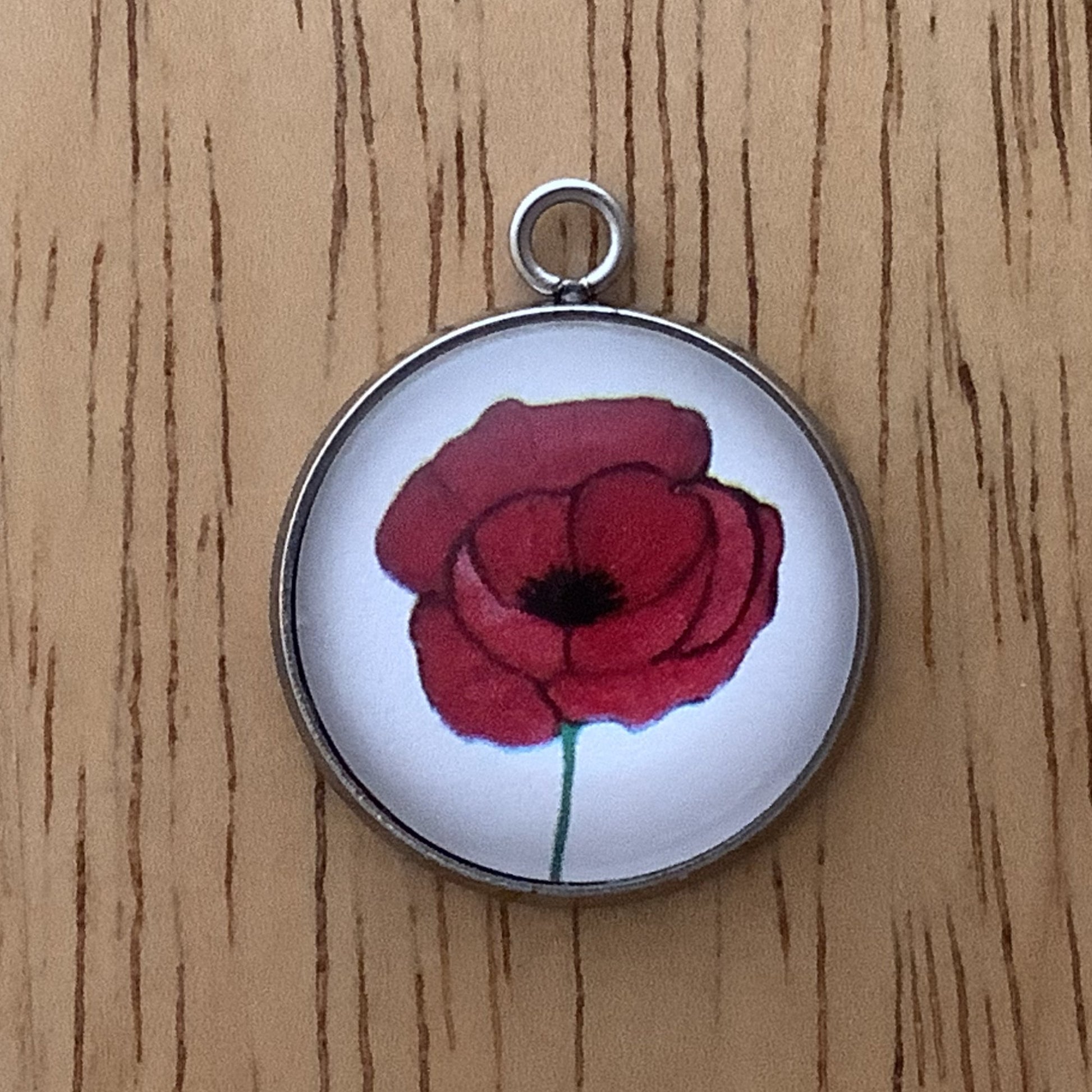 Poppy Flower Charms, November 11th, Day of Remembrance Charms - ILikeWorms