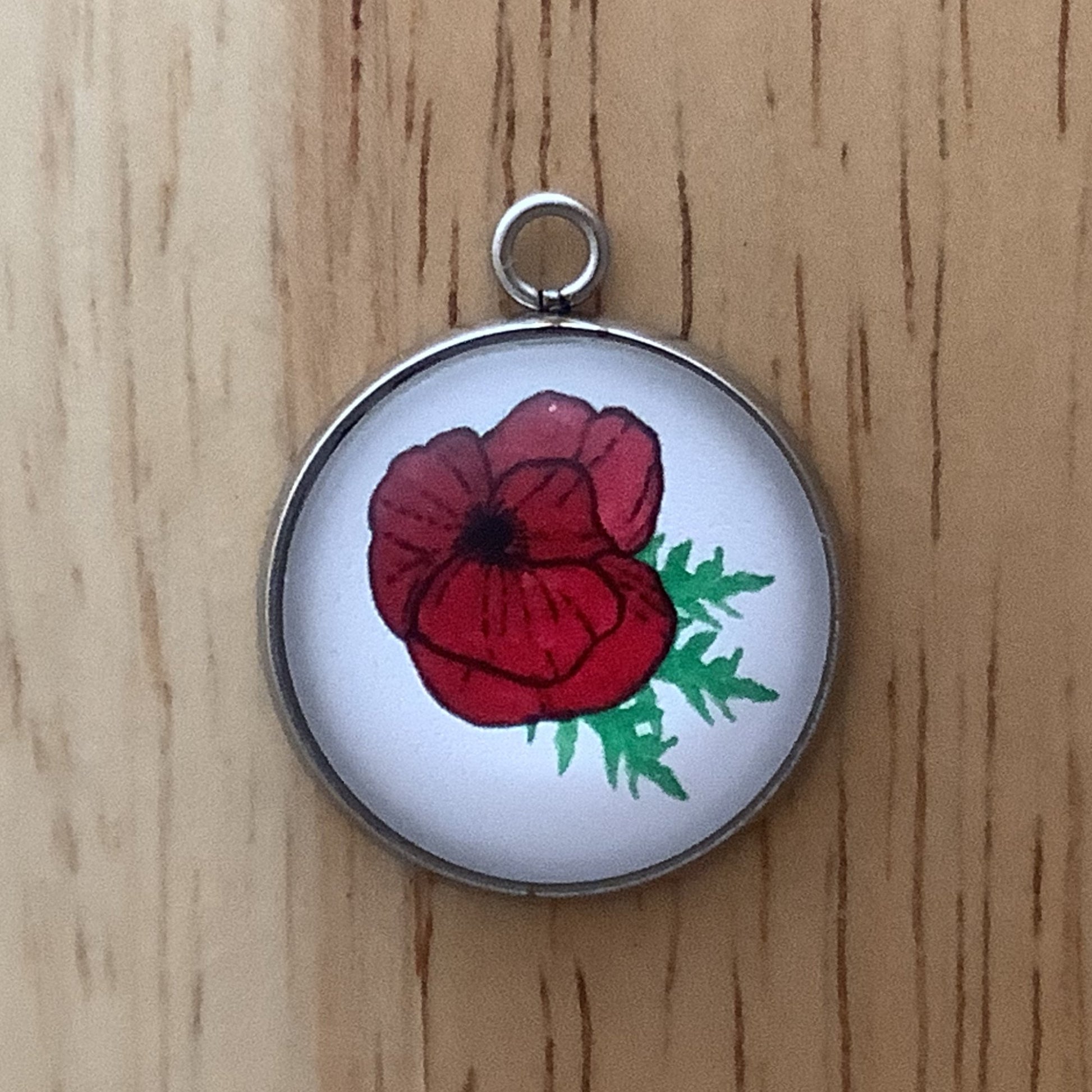 Poppy Flower Charms, November 11th, Day of Remembrance Charms - ILikeWorms