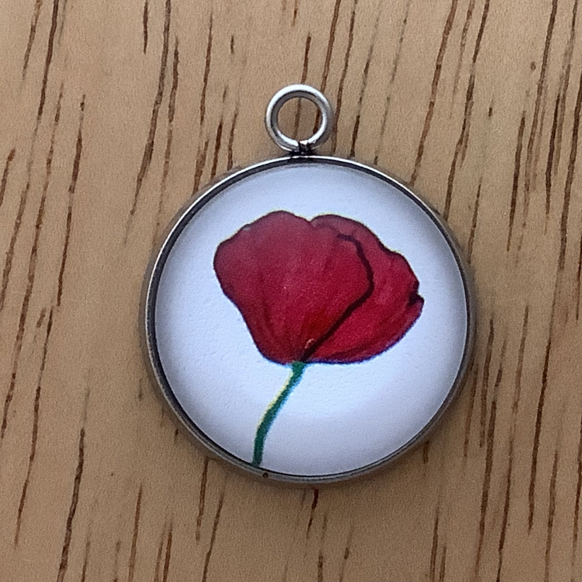 Poppy Flower Charms, November 11th, Day of Remembrance Charms - ILikeWorms