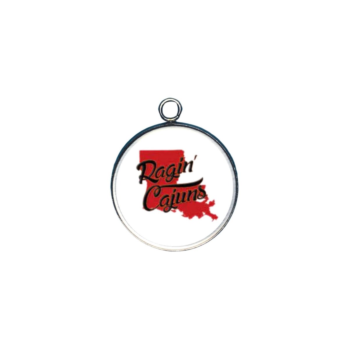 ragin cajun glass cabochon charm