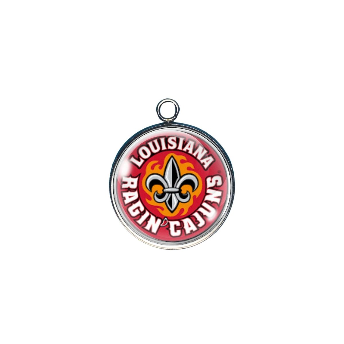 ragin cajun glass cabochon charm