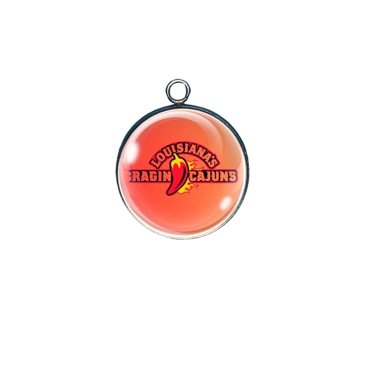 ragin cajun glass cabochon charm