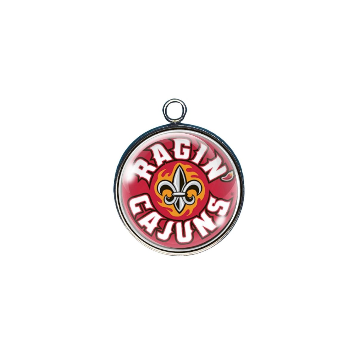 ragin cajun glass cabochon charm