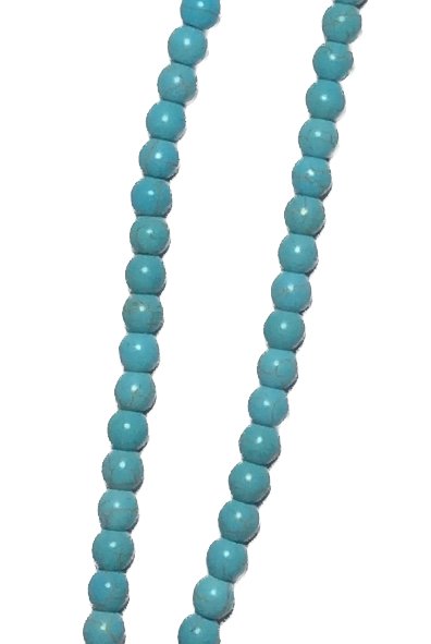 Round Turquoise Stone Beads 6mm - ILikeWorms