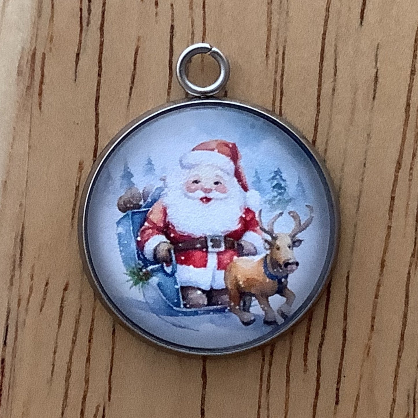 Santa playing in the Snow Charms - ILikeWorms