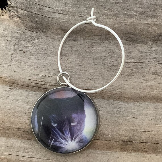 Set of 2 Custom Photo Wine Glass Ring Charms - ILikeWorms