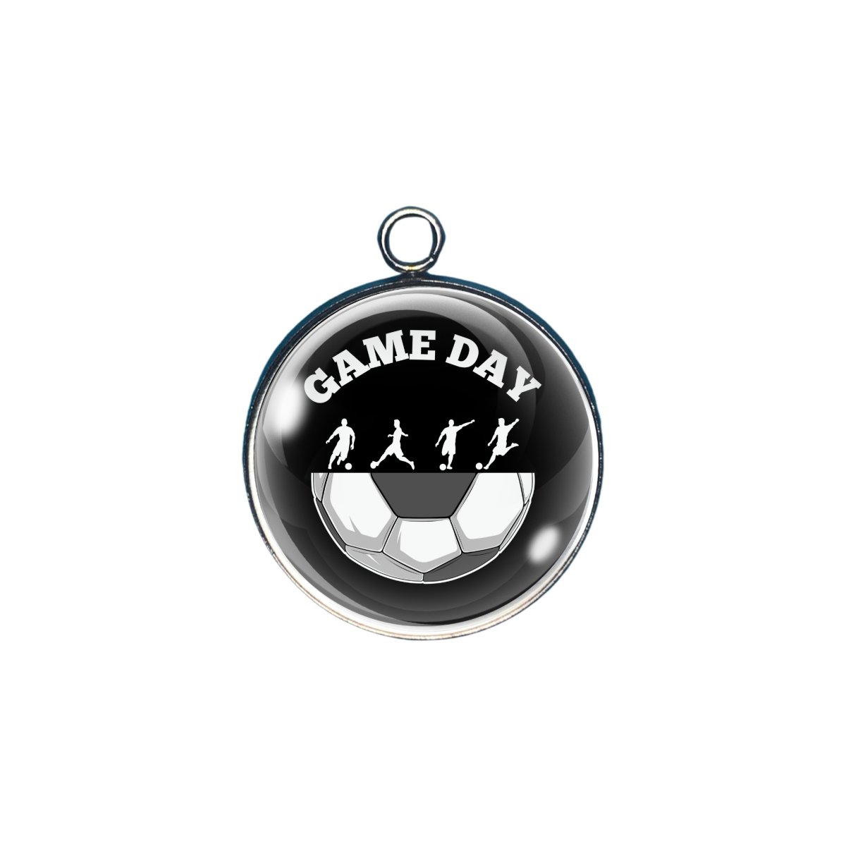 Soccer Glass cabochon charm