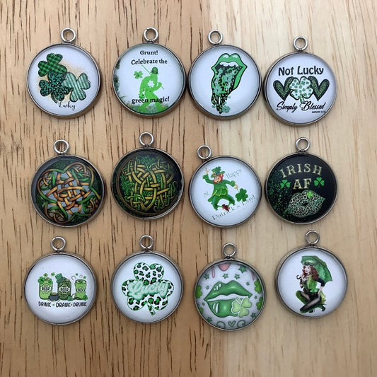 Group of 12 St Patricks Day Charms