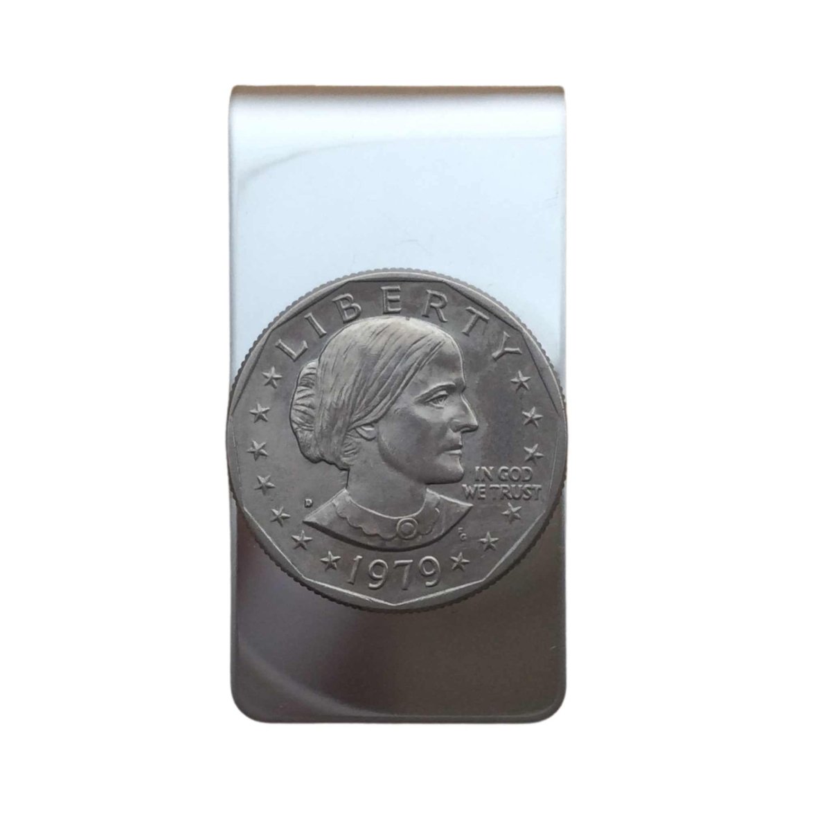 stainless steel 1979 suzan b Anthony money clip