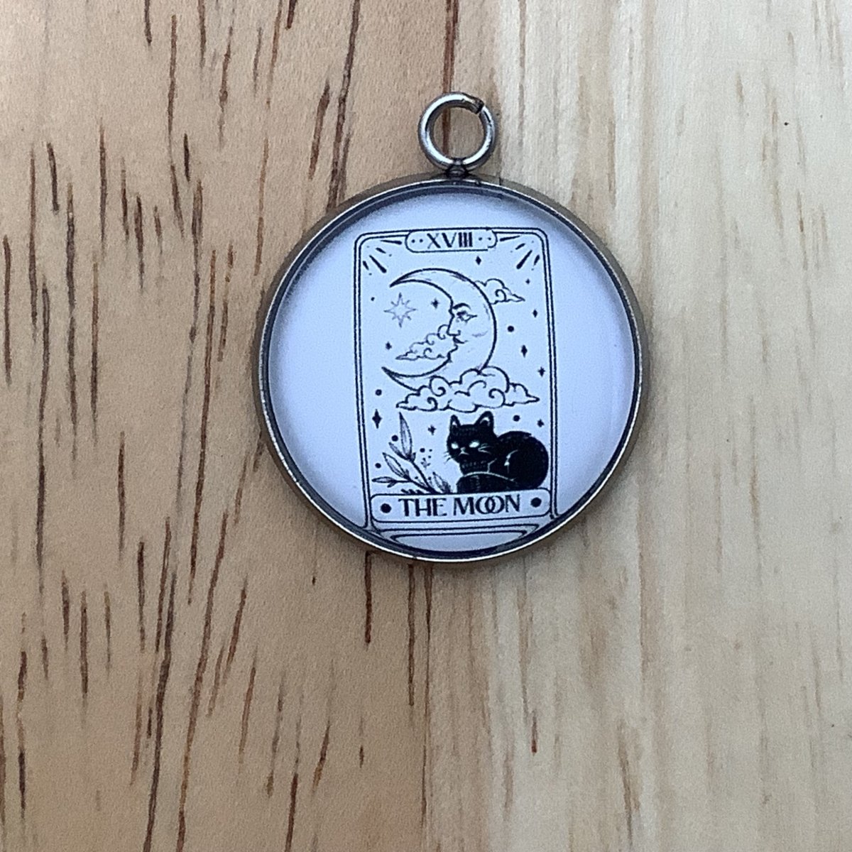 The Moon Tarot Card Charm