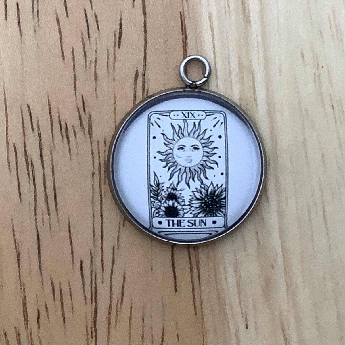 Charm featuring The Sun Tarot Card