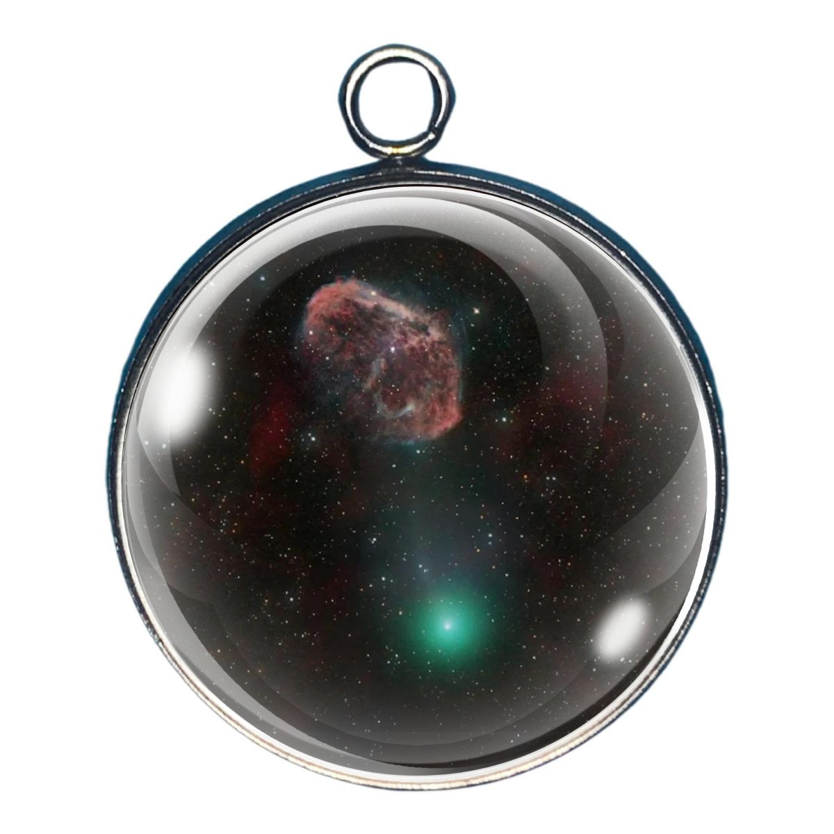 The Devil's Comet Glass Cabochon Charms, Jewelry Charms