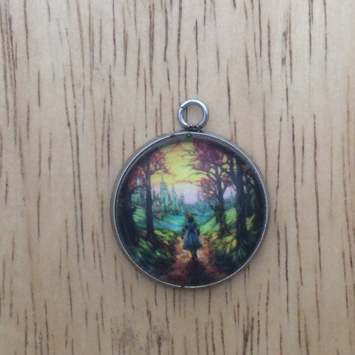 Wizard of Oz stained glass charm