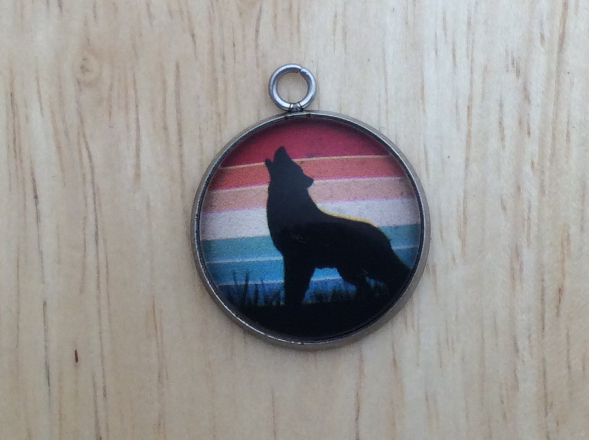 Wolf Glass Cabochon Charms For Making Jewelry - ILikeWorms